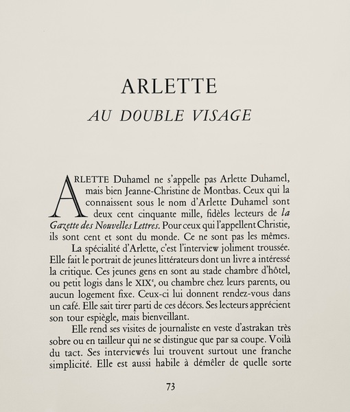 Arlette au double visage - Jean Paul Domerguw