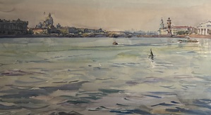 SOLD Neva River (at the Hermitage - St. Petersburg)