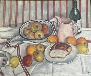 Still life with apples - Louis Neillot