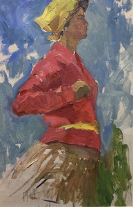 Woman in red - Era Trotsenko